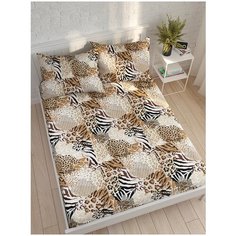 Простынь Сказка "Сафари" 240х215 см евро