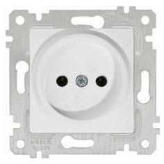 Розетка 1-ая (скрытая, без рамки, б/з) белая, RITA, MUTLUSAN (16 A, 250 V, IP 20) (2200 601 0201)