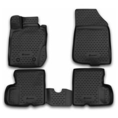 Коврик в салон для RENAULT Duster 4WD, 2011-2015, передний левый, 1 шт. (полиуретан), ELEMENT3D4128210k.FL