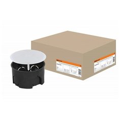 Распаячная коробка СП D103х50мм, крышка, IP20, TDM, цена за 1 шт