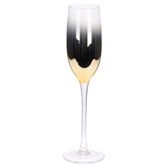 Бокал для шампанского Koopman International Black & Gold Black & Gold 220 мл 1 шт