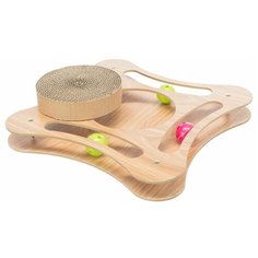 Игрушка-трек с картонной когтеточкой, 35 х 4 х 35 см, Trixie (48021)
