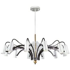 Люстра Favourite Fabia 2301-12P, GU10, 60 Вт, кол-во ламп: 12 шт., цвет арматуры: бронзовый, цвет плафона: белый