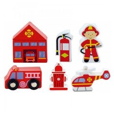 VIGA. 50815 Набор аксессуаров для ж/дороги "Пожарная служба" в коробке