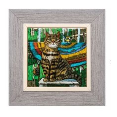 Панно керамическое А где наш песик? 10х10 ANG-980 113-504320 Artangels