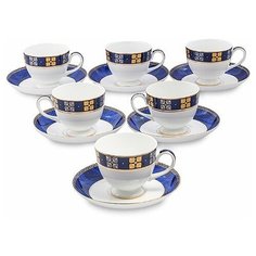 Чайный набор на 6 перс. Золотой Палермо (Gold Palermo Pavone) JK-200 113-451619