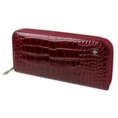Портмоне "Nice"21056, крокодил вишневое Dimanche