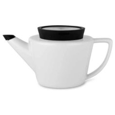 Чайник заварочный с ситечком Infusion 500 мл фарфор, цвет белый + черный, VIVA Scandinavia, V34801