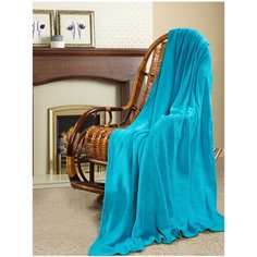 Покрывало Guten Morgen Морская волна, 200 х 220 см, голубой