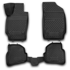 Коврики 3D в салон VW Polo V 12/2009->, хб., 4 шт. (полиуретан) Element