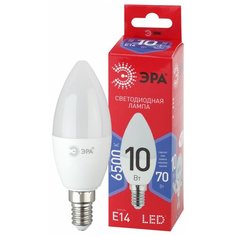 ЭРА LED B35-10W-865-E14 R ЭРА (диод, свеча, 10Вт, хол, E14) (10/100/3500) ERA