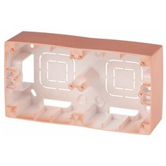 ЭРА 12-6102-14 ЭРА Коробка наклад. монтажа 2 поста, Эра12, медь (10/100/800) ERA