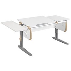 Стол детский ДЭМИ White-double СУТ-25-01К 145x55 см белый/бежевый/серый
