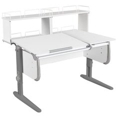 Стол детский ДЭМИ White-Double СУТ 25-01Д2 120x82 см белый/серый/серый