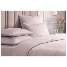 Простыня сатин Pink, без рисунка, розовый ; Размер: 2.0 Guten Morgen