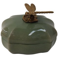 Шкатулка со стрекозой 14x10x10см, Glasar ГЛАСАР