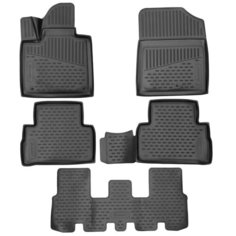 Комплект ковриков салона ELEMENT 3DA0N1697210k для Hyundai Santa Fe 5 шт. черный