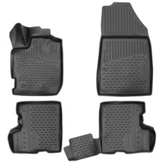 Комплект ковриков салона ELEMENT 3DA0N202210k для Renault Duster 4 шт. черный