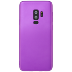 Чехол Case Silk для Samsung Galaxy S9+, фиолетовый металлик, Deppa