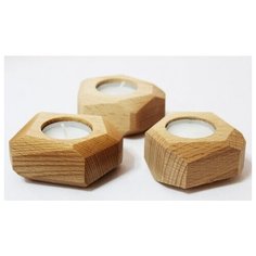 Подсвечник со свечой Wood Fun