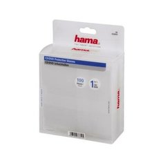 HAMA Конверты Hama для CD/DVD полипропилен прозрачный 100шт H-33810