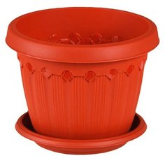 Кашпо "Флавия" с поддоном подвесное, 1,4 литра Elfplast