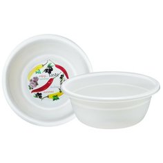 Миска №6 с рисунком, 10 л, цвет: бежевый Elfplast