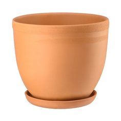 Горшок Вещицы с поддоном Терракот 18 х 22 х 18.5 см терракотовый