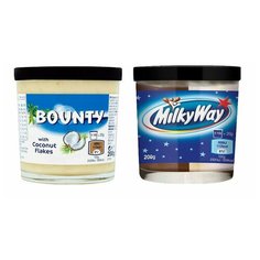 Набор шоколадных паст Bounty + MilkyWay (2 шт. по 200 г.) Mars