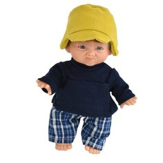 Кукла Джестито "Инфант", 18 см, в брюках в клетку, недовольный Lamagik