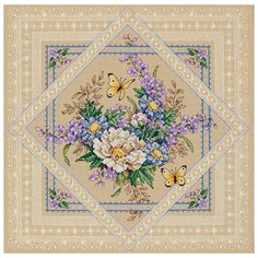Набор для вышивания Classic Design "Ажурные цветы", 33х33 см, арт. 4407
