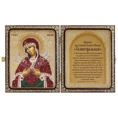 СЕ7107 Набор для вышивания бисером Нова Слобода Образ Пресв. Богородицы Семистрельная 23x14,2см Nova Sloboda