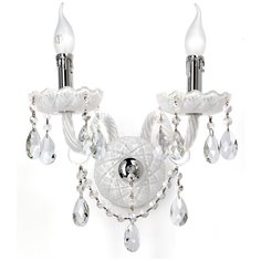 Настенный светильник Vitaluce V2362/2A, E14, 120 Вт, кол-во ламп: 2 шт., цвет арматуры: бесцветный