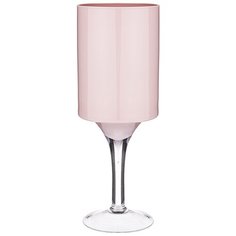 ПОДСВЕЧНИК/ ДЕКОРАТИВНАЯ ВАЗА НА НОЖКЕ STELO ROSATO ВЫСОТА 40СМ ДИАМЕТР 15 Franco