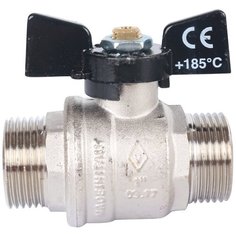 Кран шаровый Bugatti Oregon 03270 муфтовый (НР/НР), латунь Ду 25 (1")