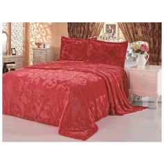 Покрывало меховое "Vermont", 1,5-спальное, цвет: красный, 160х220 см, арт. DCT100-6 Tango