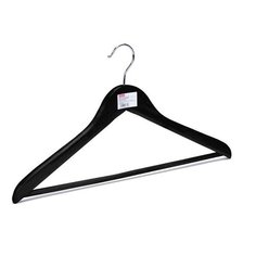 Вешалка-плечики Attache Jas, плоская, с перекладиной, 3 шт, черная