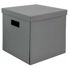 Коробка складная 31х31х30 см картон цвет серый Storidea