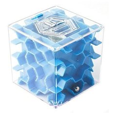 Копилка-головоломка "Лабиринт", цвет: синий, 65 мм China Bluesky Trading