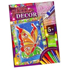 Набор для творчества Danko Toys Glitter decor. Бабочка 6 цв.