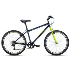 Велосипед Forward Altair 26" MTB HT 19" 1.0 7 ск 20-21 г темно-синий/Зеленый RBKT1M166013