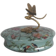 Шкатулка со стрекозой 17x12x13см, Glasar ГЛАСАР