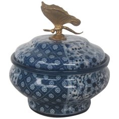 Шкатулка с бабочкой 17x17x18см, Glasar ГЛАСАР