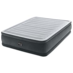 Кровать надувная Comfort-Plush Queen, 152 х 203 х 46 см, с встроенным насосом 220V, 64414 INTEX