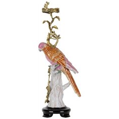Подсвечник Попугай 24x15x55см, Glasar ГЛАСАР