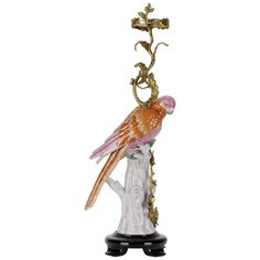 Подсвечник Попугай 24x15x55см, Glasar ГЛАСАР