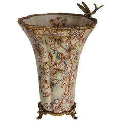 Ваза со стрекозой 23x21x32см, Glasar ГЛАСАР