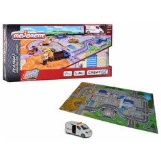 Игровой набор MAJORETTE Коврик Creatix Construction и машинка, 114939