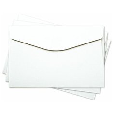 ОКО2101 Конверт для открытки 11х17 см компл. 3шт Цвет: белый Фактура Лён Лоза