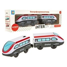 Электропоезд 1Toy InterCity Express, скорый, "Локомотив", 2 вагона, в коробке (Т20825)